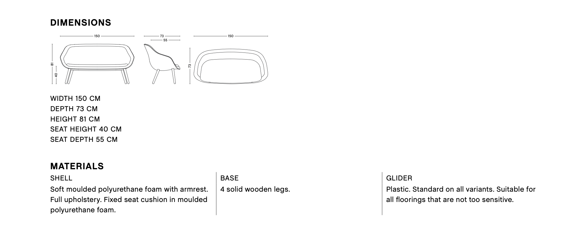 Dimensions of AAL SOFA