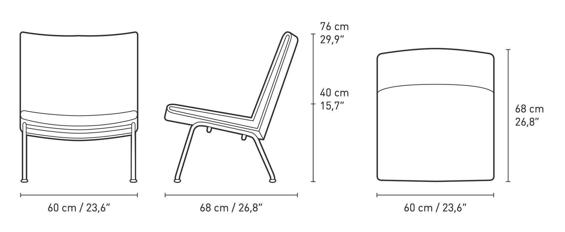 Dimensions of CH401 Lounge Chair