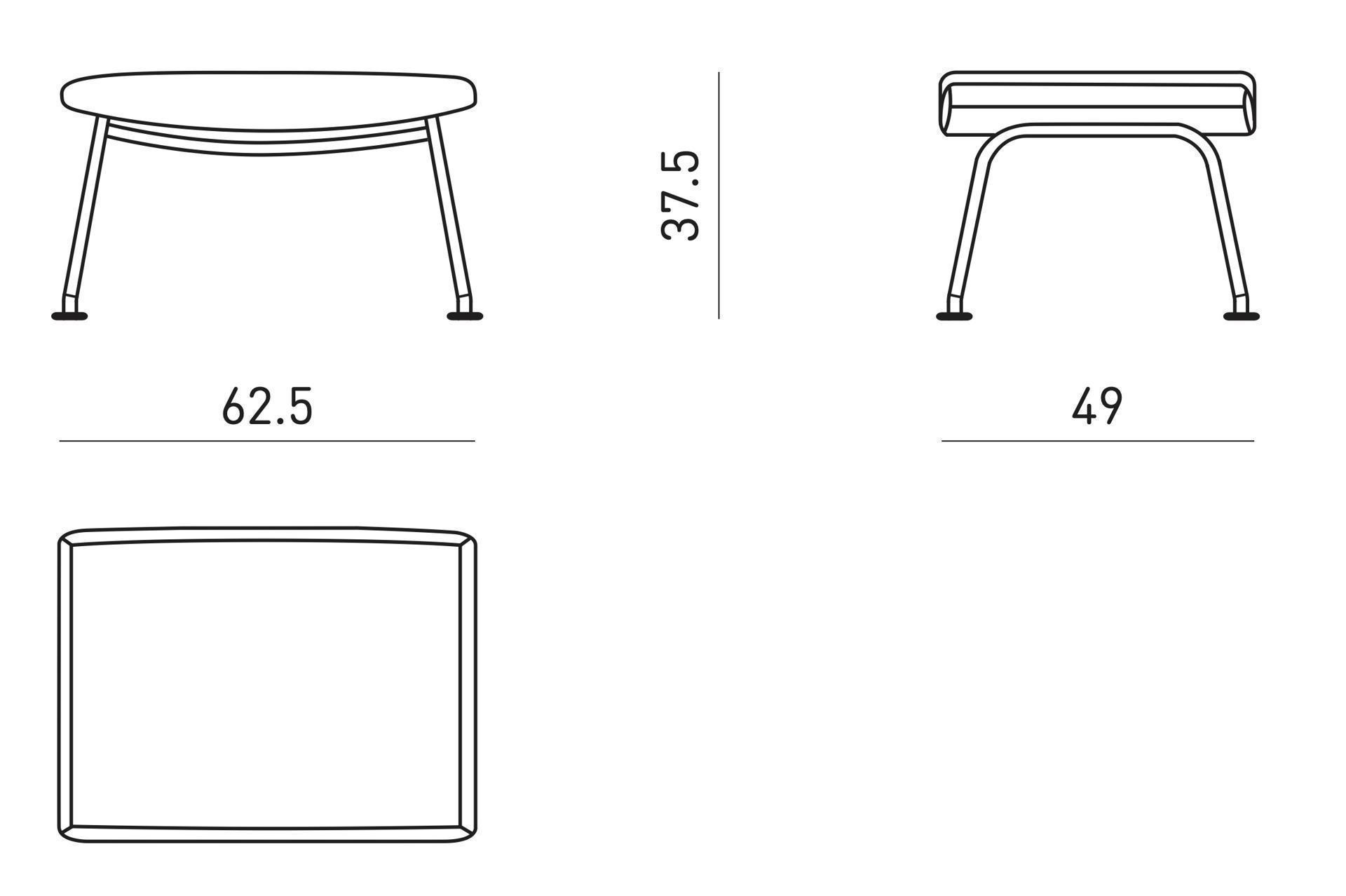 Dimensions of CH446 | Footstool