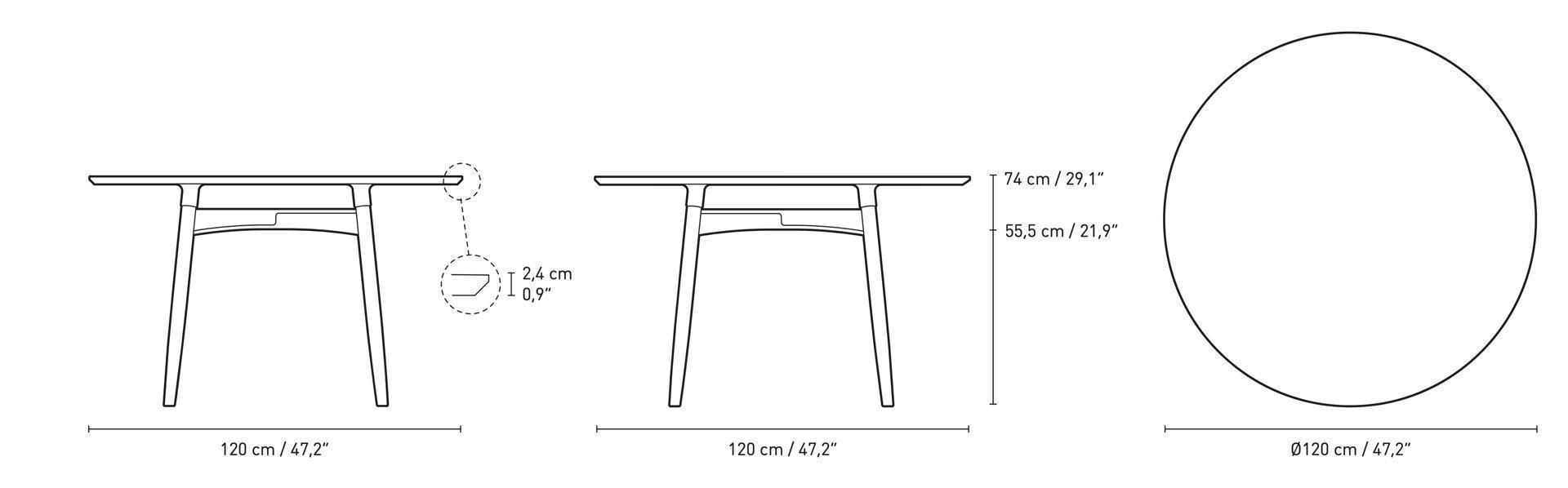 Dimensions of BA103 | Preludia Dining Table