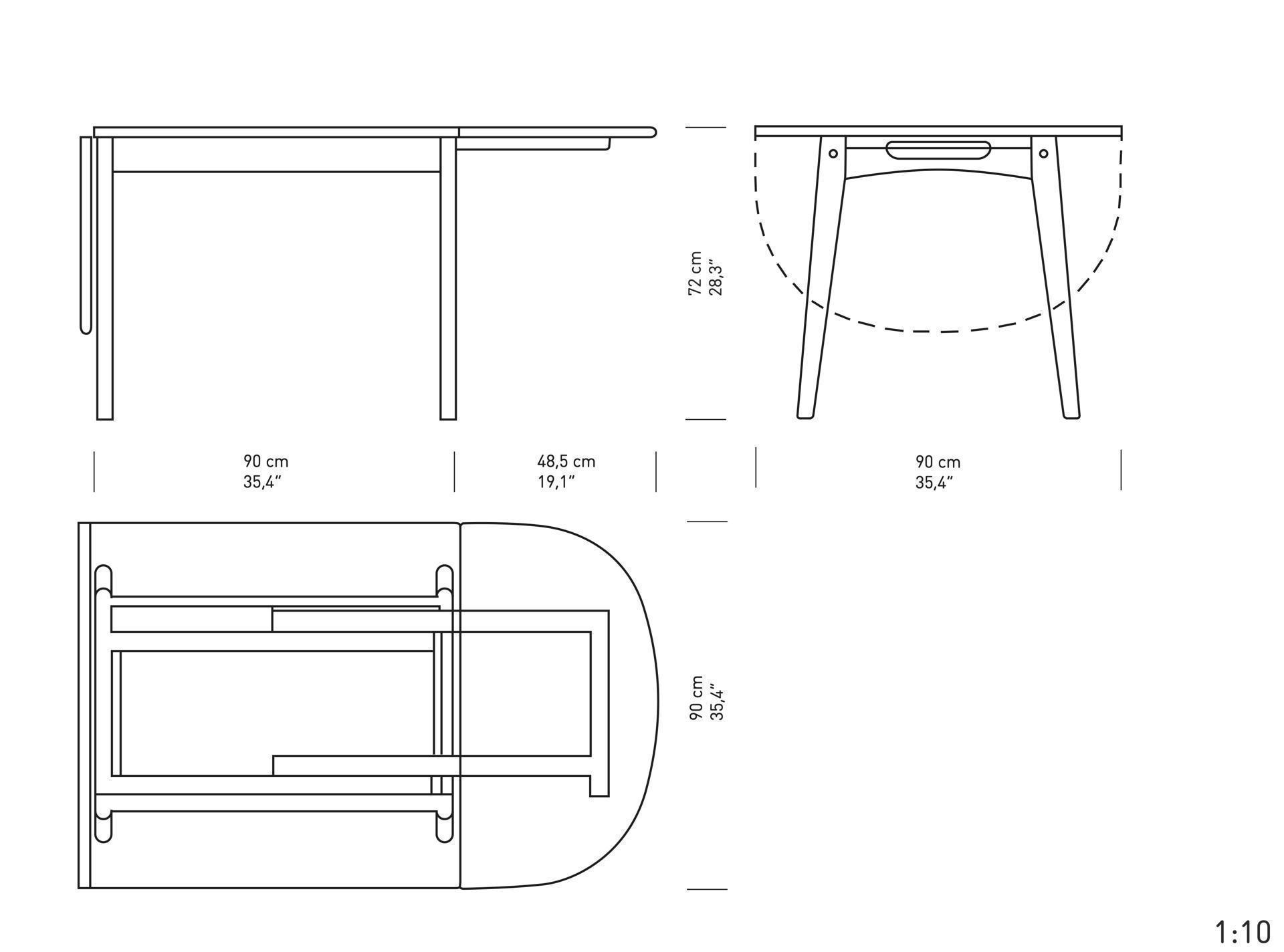 Dimensions of CH002 | Dining Table