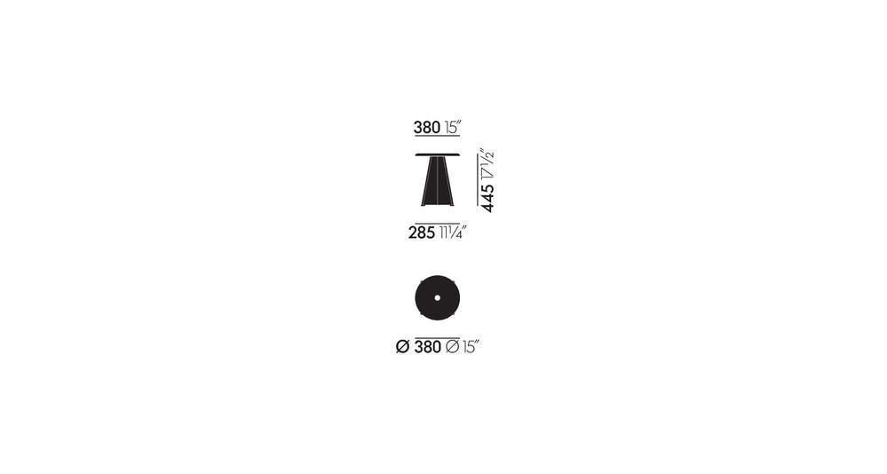 Dimensions of Tabouret Métallique