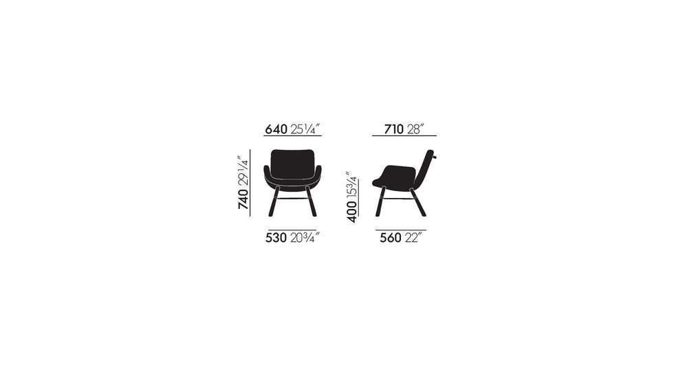 Dimensions of East River Chair