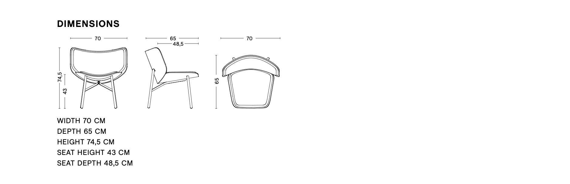 Dimensions of DAPPER LOUNGE