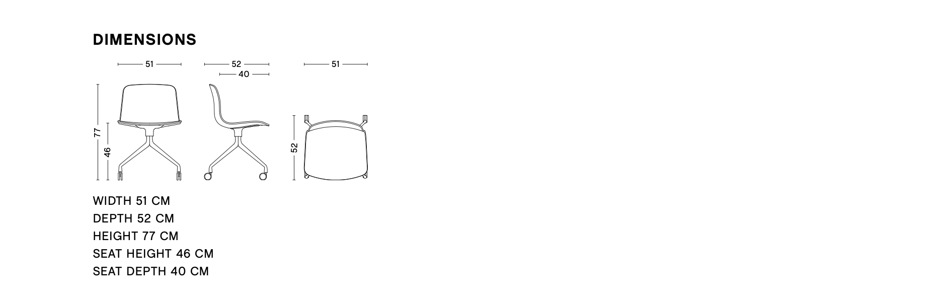 Dimensions of AAC 15