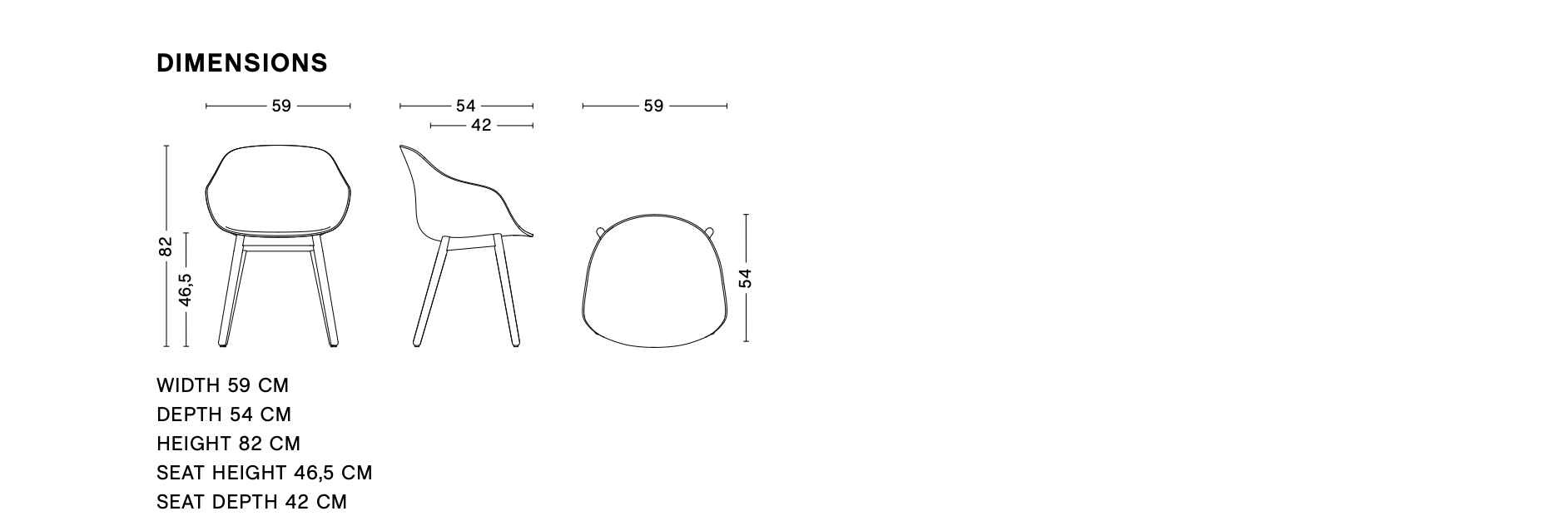 Dimensions of AAC 212